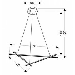 Candellux rippvalgusti Andros hind ja info | Rippvalgustid | kaup24.ee