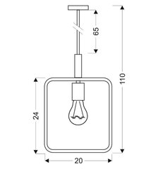 Candellux подвесной светильник White цена и информация | Потолочный светильник, 38 x 38 x 24 см | kaup24.ee