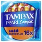 Tampoonid Tampax Compak Pearl Super Plus, 16 tk hind ja info | Tampoonid, hügieenisidemed, menstruaalanumad | kaup24.ee