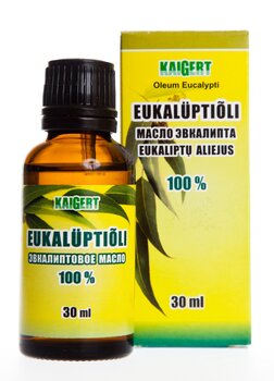 Eukalüptiõli 30 ml (Kaigert) hind ja info | Eeterlikud ja kosmeetilised õlid | kaup24.ee