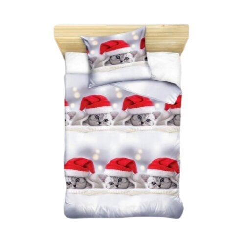 3D voodipesukomplekt Fashion Home Christmas, 140 cm x 200 cm, 2 osa. цена и информация | Voodipesu | kaup24.ee