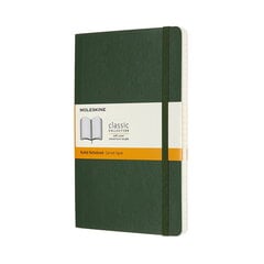 Moleskine Classic L line märkmik, pehme köide, roheline hind ja info | Vihikud, märkmikud ja paberikaubad | kaup24.ee