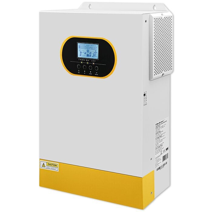 Qoltec hübriidväline päikeseinverter 5.5kVA | 5.5kW | 100A | MPPT | LCD | BMS | Sinus | Sinus цена и информация | Päikeseenergiajaamade osad | kaup24.ee