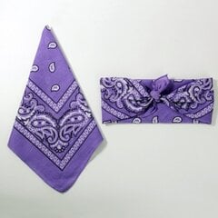 (helelilla) Kuum! Partii 100% puuvillast India pähkli lilled Bandanas kahepoolne peaümbrissall H5 hind ja info | Naiste sallid | kaup24.ee