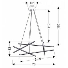 Candellux rippvalgusti Andros hind ja info | Rippvalgustid | kaup24.ee