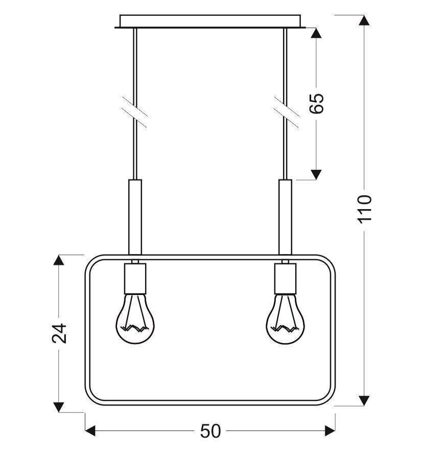 Candellux rippvalgusti Black 2 цена и информация | Rippvalgustid | kaup24.ee