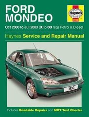 Ford Mondeo Petrol & Diesel (Oct 00 - Jul 03) X To 03: 2000 To 2003 цена и информация | Энциклопедии, справочники | kaup24.ee