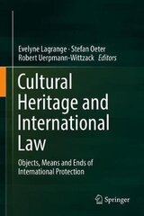 Cultural Heritage And International Law: Objects, Means And Ends Of International Protection 2018 Ed. цена и информация | Книги по социальным наукам | kaup24.ee