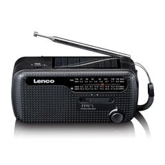 Lenco raadio MCR-113BK Solar must hind ja info | Raadiod ja äratuskellad | kaup24.ee