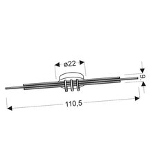 Laevalgusti Candellux Naksos hind ja info | Laelambid | kaup24.ee