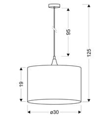 Candellux подвесной светильник Long цена и информация | Потолочный светильник, 38 x 38 x 24 см | kaup24.ee