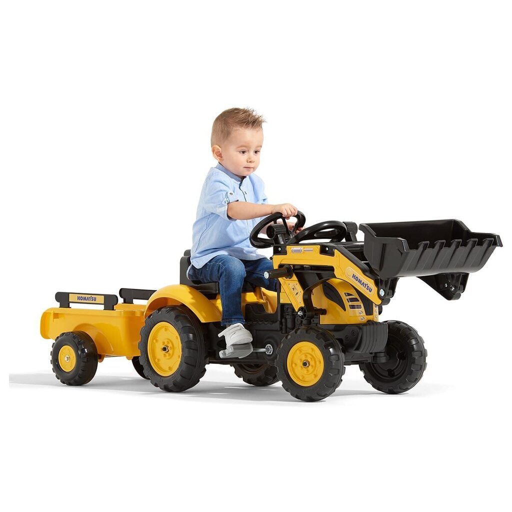 Traktor-ekskavaator järelkäruga Minamas Falk 2076M hind ja info | Poiste mänguasjad | kaup24.ee
