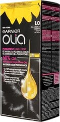 Õlipõhine kauapüsiv ammoniaagivaba juuksevärv Garnier Olia 1.0 Deep Black цена и информация | Краска для волос | kaup24.ee