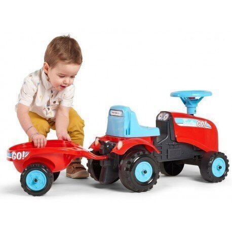 FALK Tractor GO Red koos haagisega alates 1m hind ja info | Imikute mänguasjad | kaup24.ee