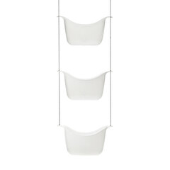 Plastikust riputatav vannitoariiul Umbra Bask, valge, 33x60 cm hind ja info | Vannitoa sisustuselemendid ja aksessuaarid | kaup24.ee