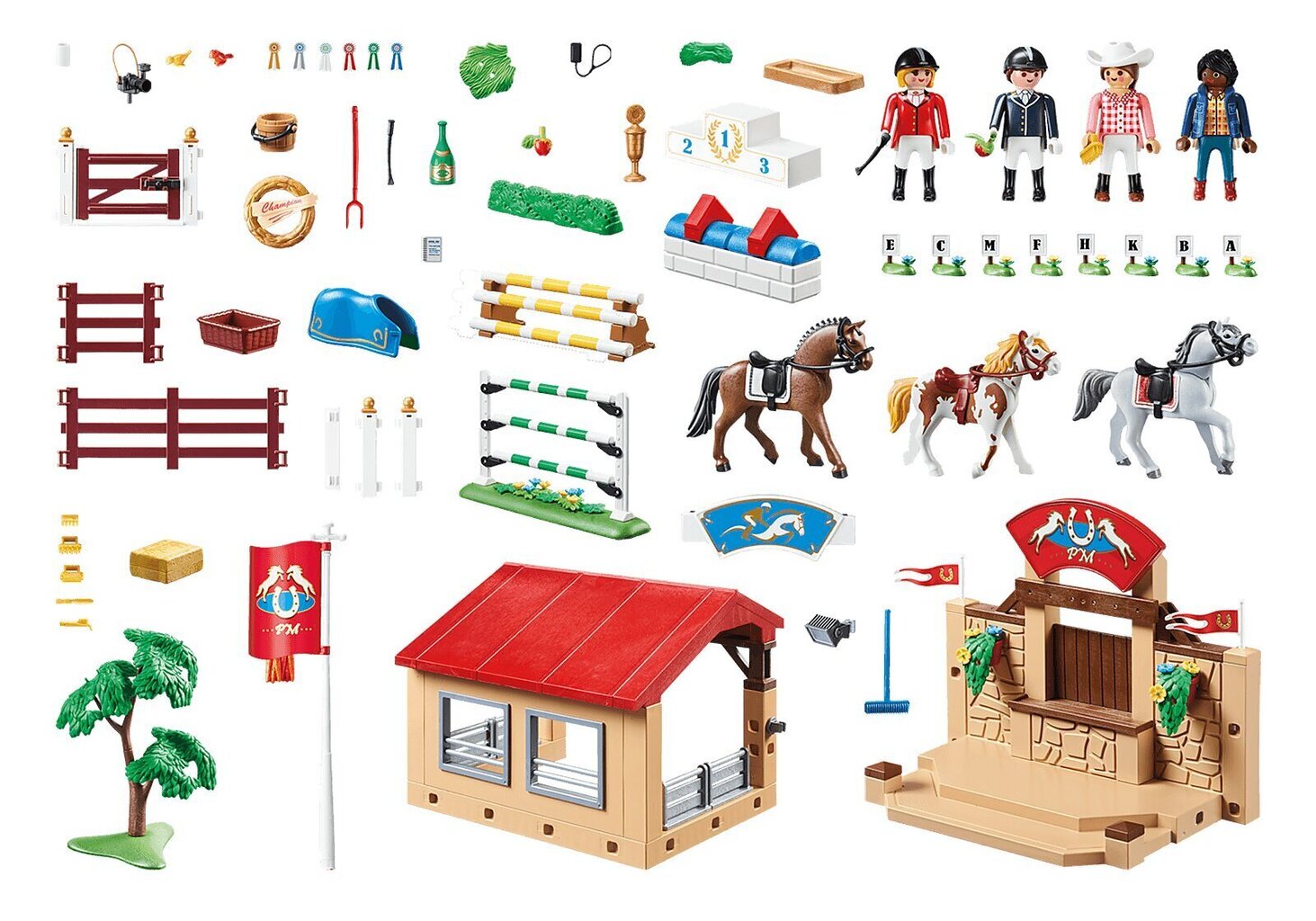 70337 PLAYMOBIL® Country Hobuste näitus цена и информация | Klotsid ja konstruktorid | kaup24.ee