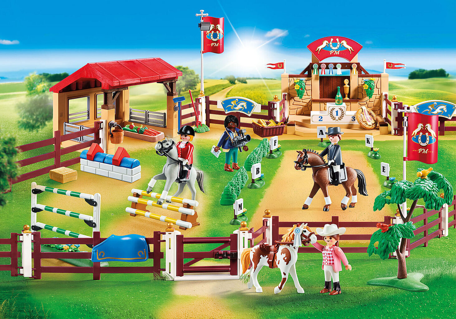 70337 PLAYMOBIL® Country Hobuste näitus цена и информация | Klotsid ja konstruktorid | kaup24.ee