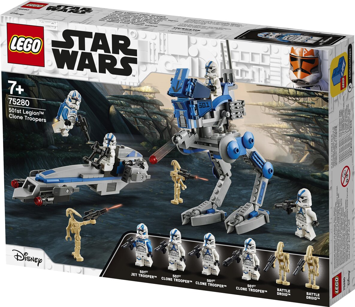 75280 LEGO® Star Wars 501. leegioni kloonisõdurid hind ja info | Klotsid ja konstruktorid | kaup24.ee