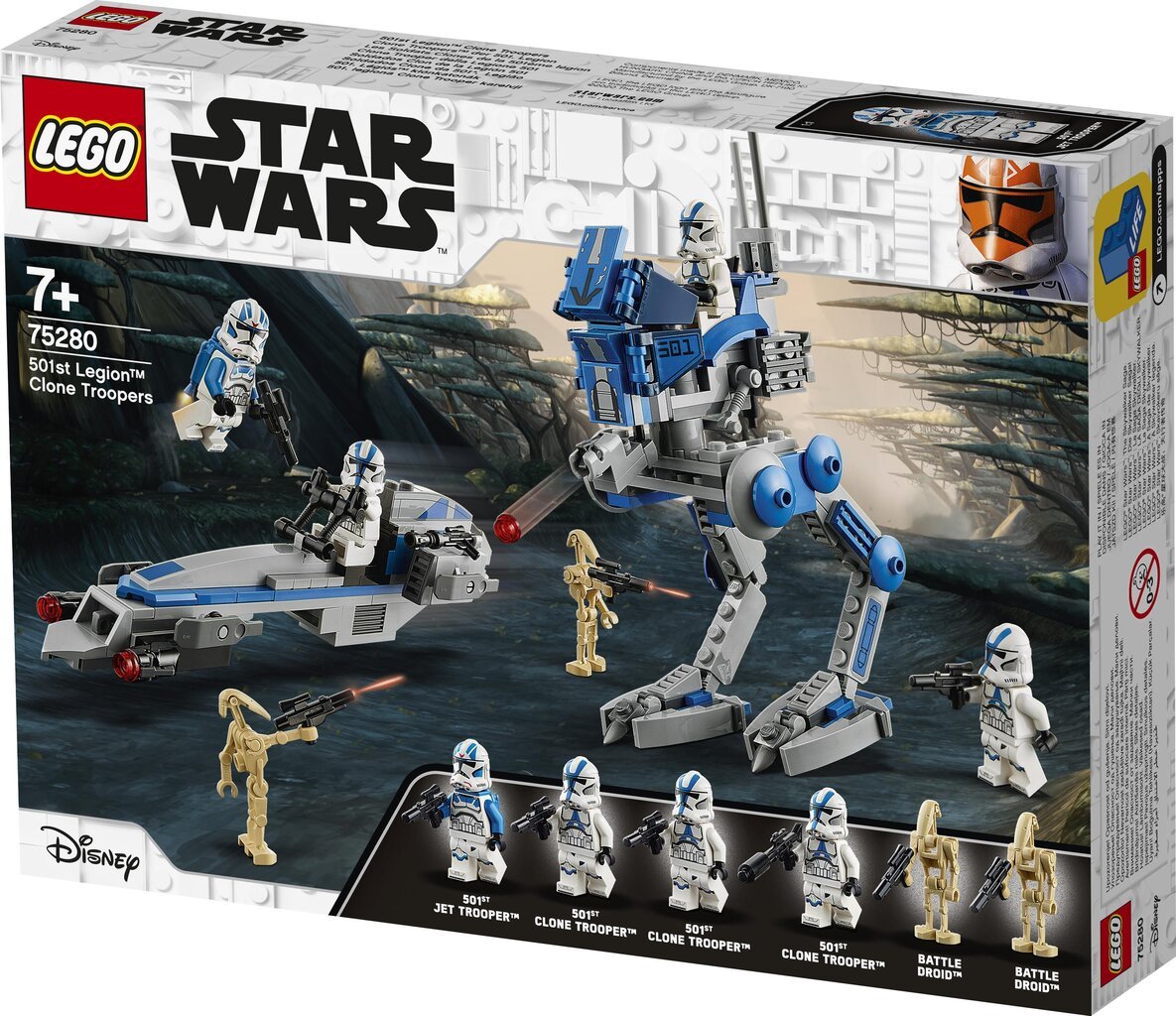 75280 LEGO® Star Wars 501. leegioni kloonisõdurid цена и информация | Klotsid ja konstruktorid | kaup24.ee