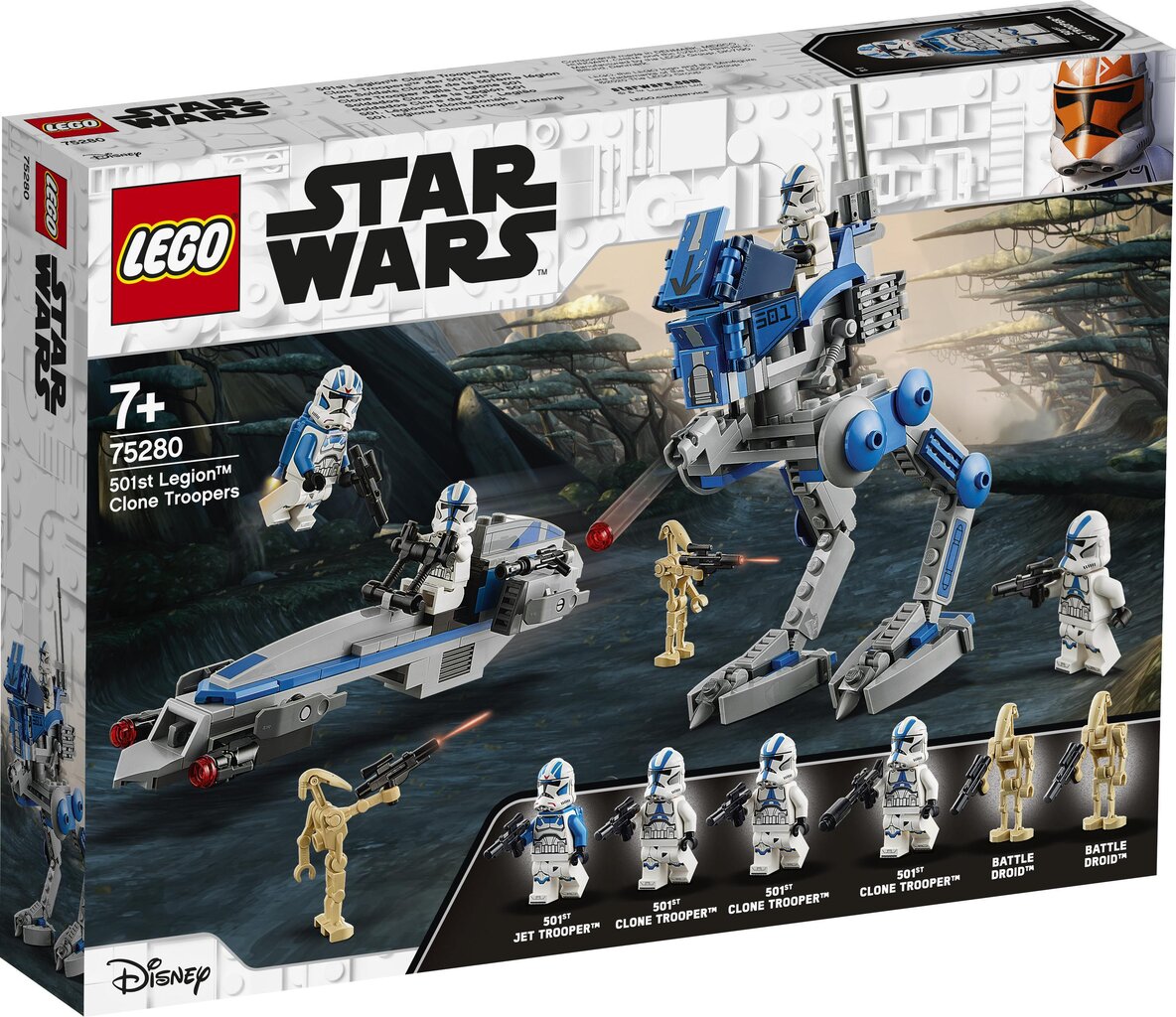 75280 LEGO® Star Wars 501. leegioni kloonisõdurid цена и информация | Klotsid ja konstruktorid | kaup24.ee