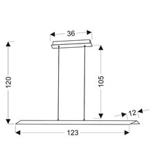 Candellux подвесной светильник Kalamos цена и информация | Потолочный светильник, 38 x 38 x 24 см | kaup24.ee