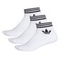 Meeste sokid Adidas Originals Trefoil Ankle 3P M EE1152, 3 paari, valge hind ja info | Meeste sokid | kaup24.ee