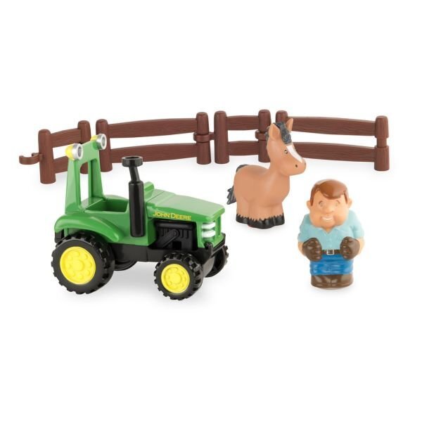 Komplekt traktoriga John Deere First Little Farm, 43067A1 цена и информация | Imikute mänguasjad | kaup24.ee