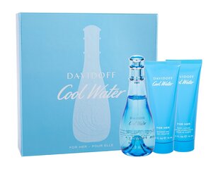 Подарочный комплект для женщин Davidoff Cool Water EDT, 100 мл цена и информация | Женские духи | kaup24.ee