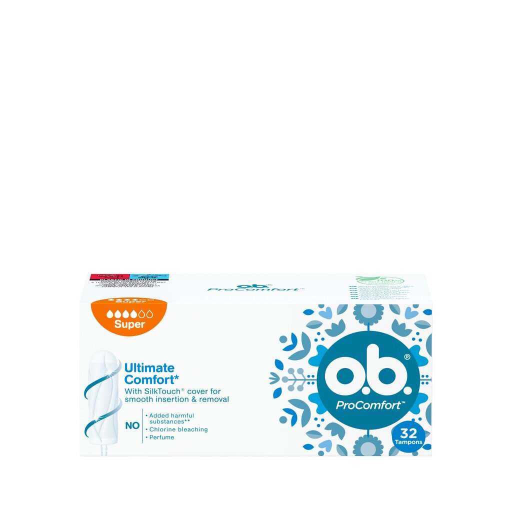 Tampoonid O.B. Pro Comfort Super 32 tk. hind ja info | Tampoonid, hügieenisidemed, menstruaalanumad | kaup24.ee