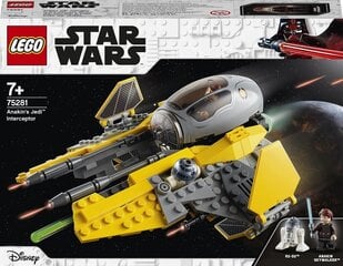 75281 LEGO® Star Wars Перехватчик джедая Энакина цена и информация | Конструкторы и кубики | kaup24.ee