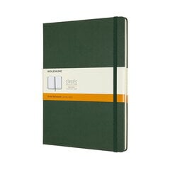 Moleskine Classic XL rida märkmik, kõva köide, roheline hind ja info | Vihikud, märkmikud ja paberikaubad | kaup24.ee