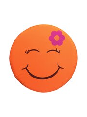 Пуф Wood Garden Smiley Seat Flower Premium, оранжевый цена и информация | Детские диваны, кресла | kaup24.ee