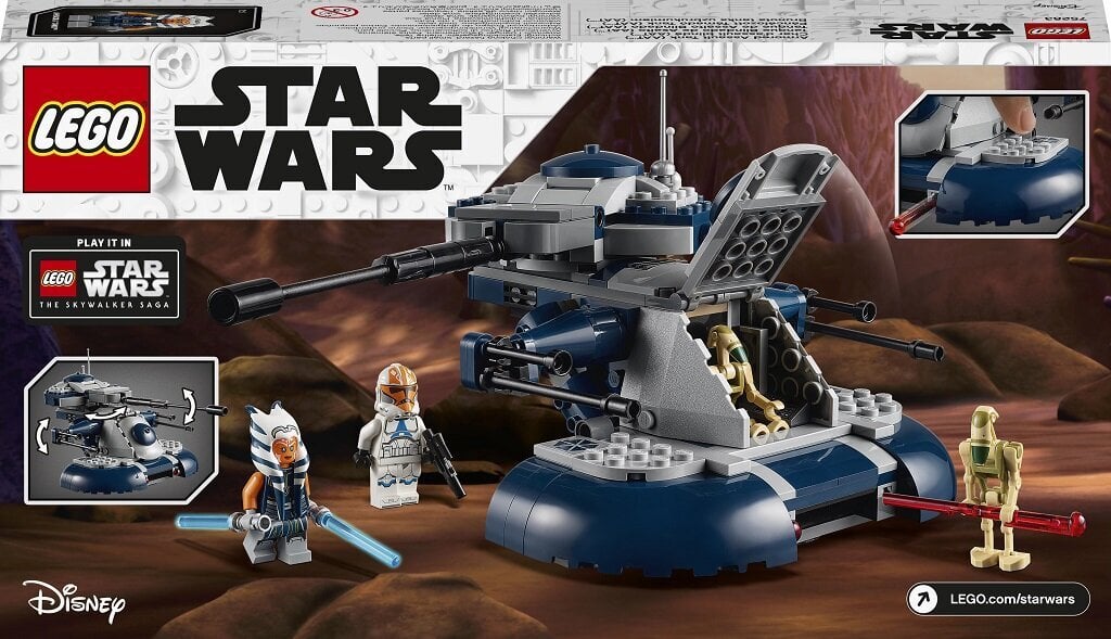75283 LEGO® Star Wars Soomustatud ründetank цена и информация | Klotsid ja konstruktorid | kaup24.ee