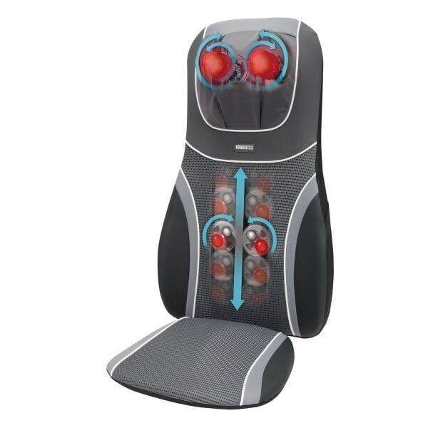 Kaela- ja seljamasseerija Homedics Shiatsu BMSC-4600H hind ja info | Massaažiseadmed | kaup24.ee