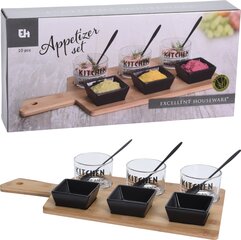 Excellent Housewares serveerimisnõude ja -aluse komplekt, 10 tk. цена и информация | Посуда, тарелки, обеденные сервизы | kaup24.ee