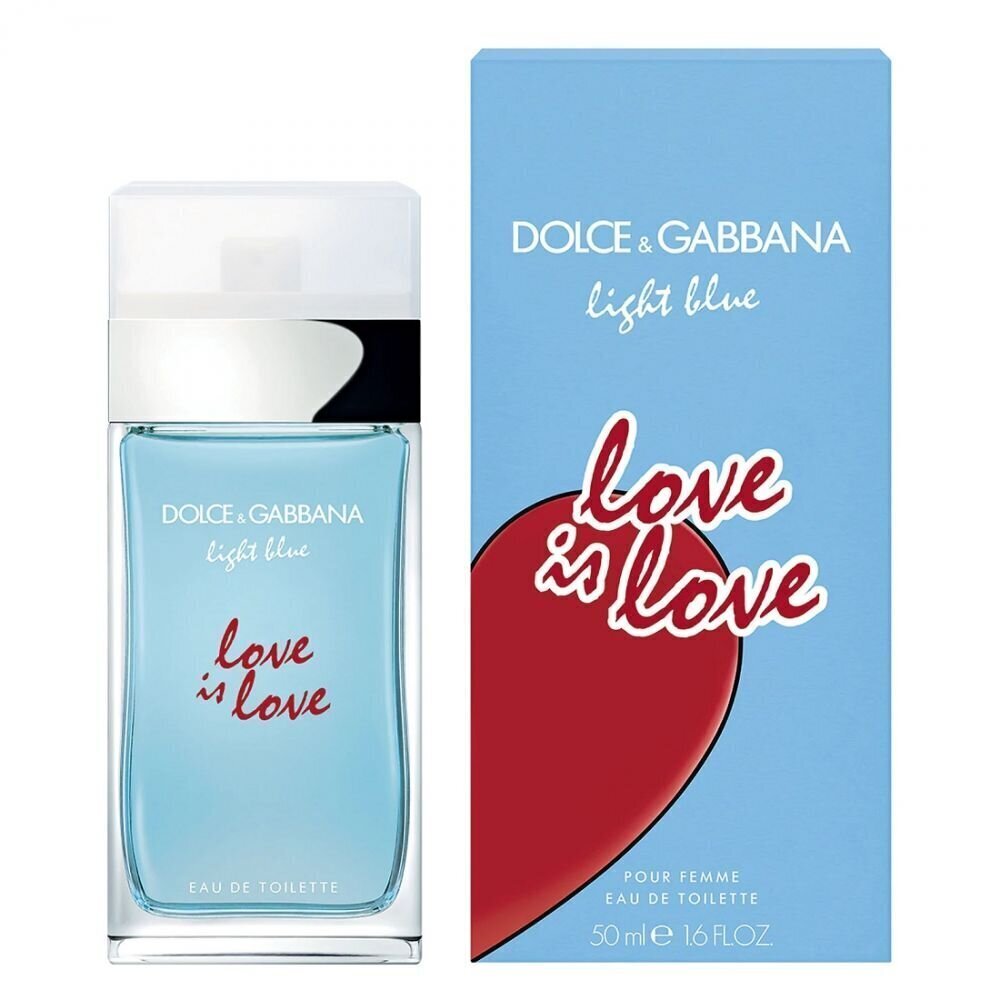 Tualettvesi Dolce & Gabbana Light Blue Love Is Love Women EDT naistele 50 ml hind ja info | Naiste parfüümid | kaup24.ee