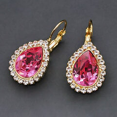 Naiste hõbedased kõrvarõngad DiamondSky Celestial Drop (Rose), Swarovski kristallidega hind ja info | Kõrvarõngad | kaup24.ee
