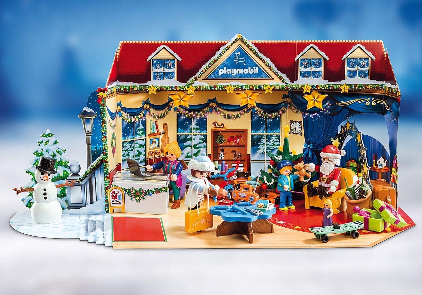 70188 PLAYMOBIL® Advent Calendar Jõulumänguasjade pood цена и информация | Klotsid ja konstruktorid | kaup24.ee