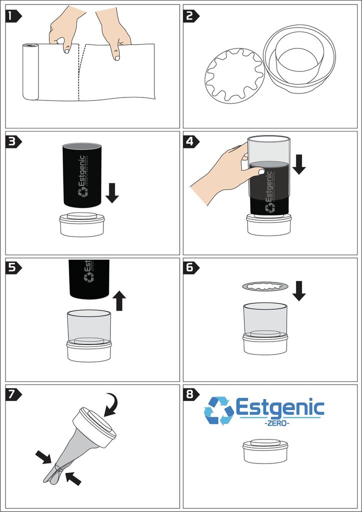 Estgenic Zero 6 Pack Tommee Tippee Sangenic Tec ja Twist & Click kassetide täide hind ja info | Mähkmed | kaup24.ee