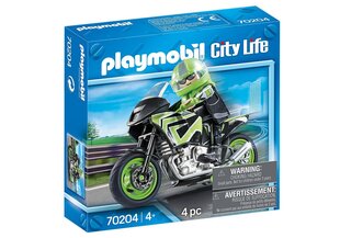 70204 PLAYMOBIL® City Life Мотоциклист цена и информация | Конструкторы и кубики | kaup24.ee