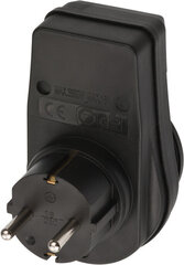 Brennenstuhl adapter lülitiga IP44 must hind ja info | Lülitid ja pistikupesad | kaup24.ee