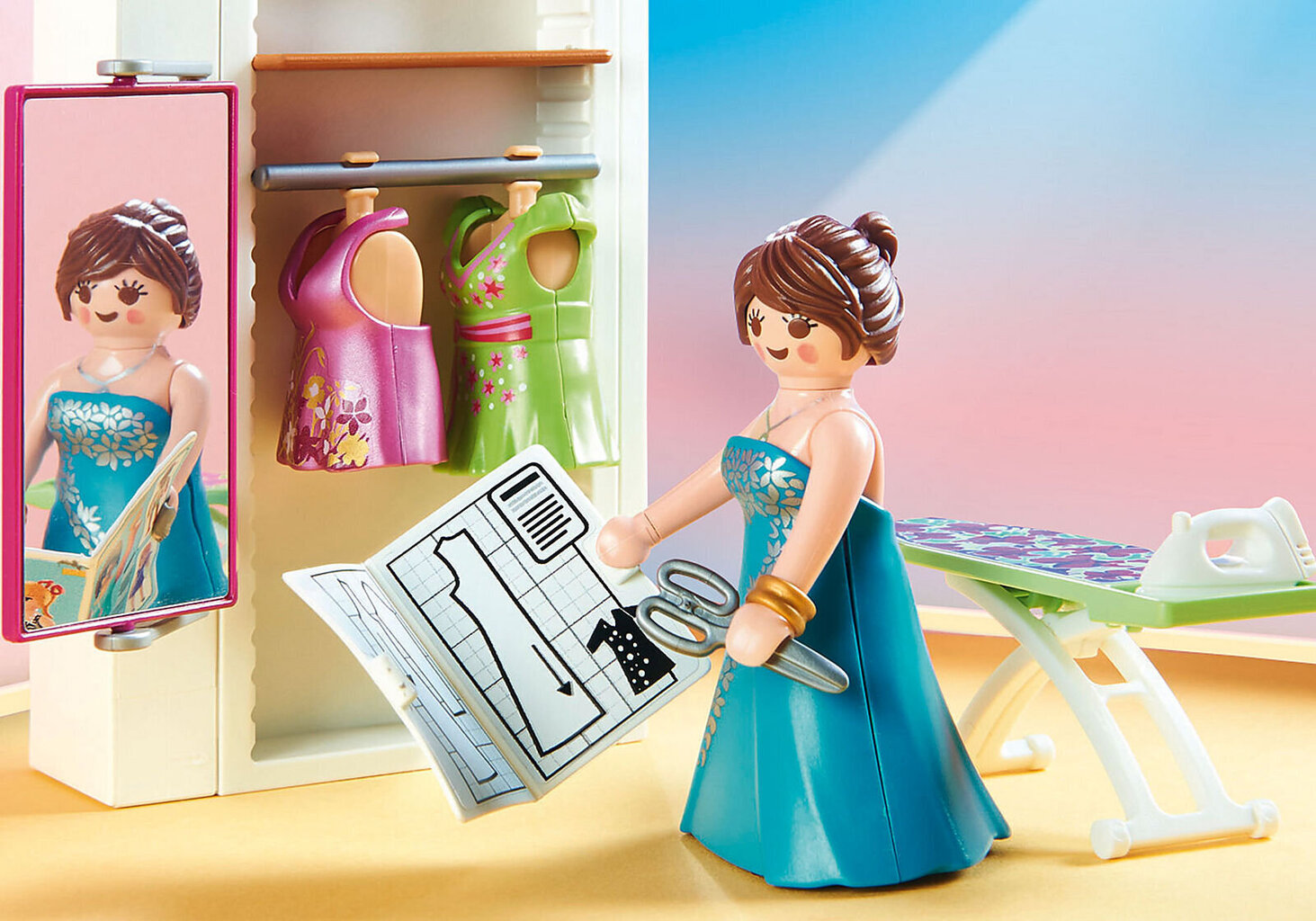 70208 PLAYMOBIL® Dollhouse, Magamistuba õmblusnurgaga цена и информация | Klotsid ja konstruktorid | kaup24.ee