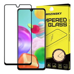 Защитное стекло 9H экстра защита на экран телефона Wozinsky для Samsung Galaxy A41 (A415F), для всего экрана, черное цена и информация | Защитные пленки для телефонов | kaup24.ee