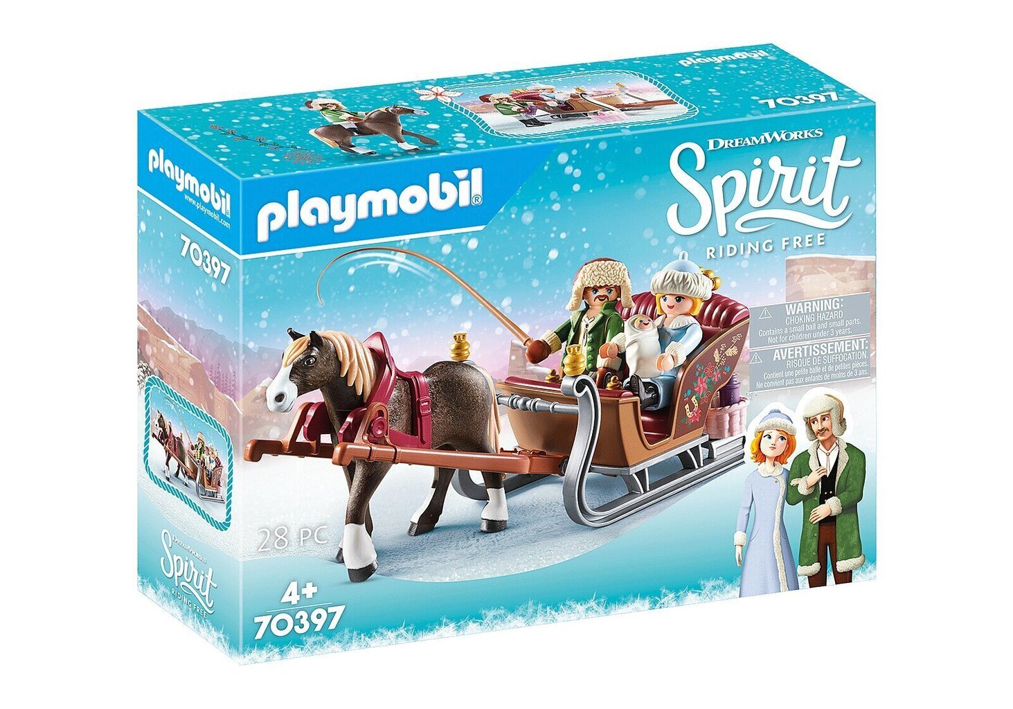 70397 PLAYMOBIL® DreamWorks Spirit Talvekelk hind ja info | Klotsid ja konstruktorid | kaup24.ee