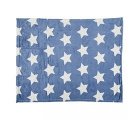 Laste pleed Little Stars Blue 75x100 cm цена и информация | Покрывала, пледы | kaup24.ee