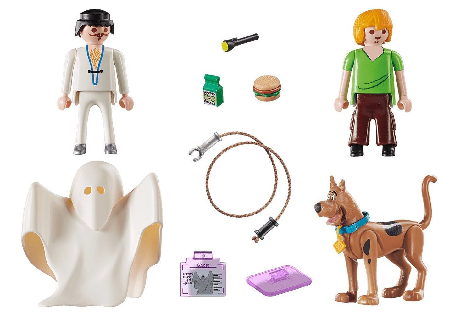 70287 PLAYMOBIL® Scooby-Doo! Scooby, Shaggy ja kummitus цена и информация | Klotsid ja konstruktorid | kaup24.ee