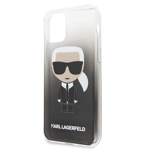 Karl Lagerfeld KLHCN58TRDFKBK iPhone 11 Pro Black Gradient Ikonik Karl hind ja info | Telefoni kaaned, ümbrised | kaup24.ee