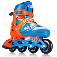 Ролики Spokey Hasbro Nerf Strive, 28-32, синие/оранжевые цена и информация | Ролики | kaup24.ee