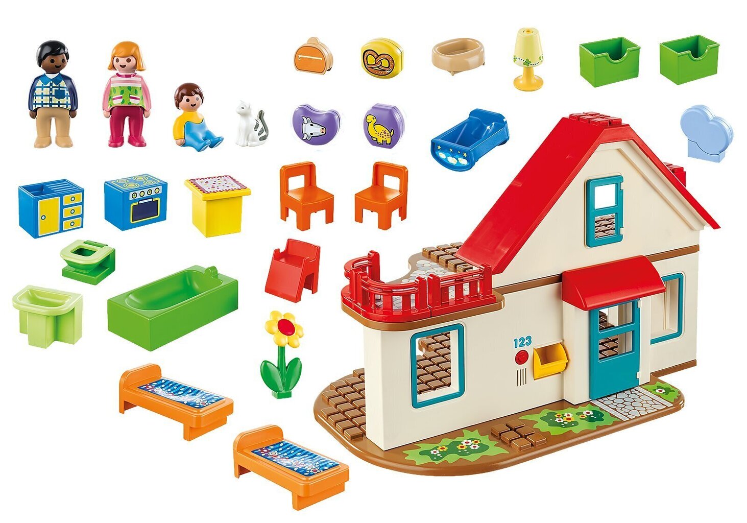 70129 PLAYMOBIL® 1.2.3, Peremaja hind ja info | Klotsid ja konstruktorid | kaup24.ee