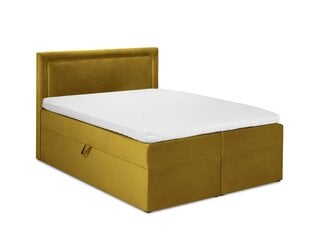 Кровать Mazzini Beds Yucca 140x200 см, желтая цена и информация | Кровати | kaup24.ee